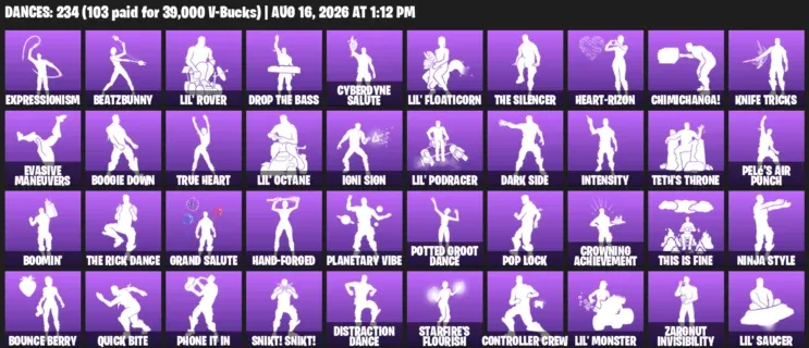 Fortnite account inventory for LVL 3536 - Kratos - Xander - 423 Outfits