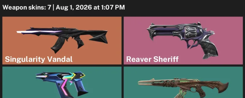 Valorant account inventory for LVL 117 · Reaver Sheriff & Holomoku Vandal