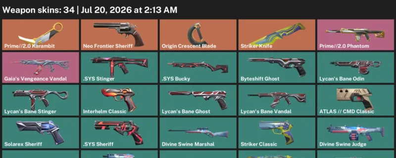 Valorant Accounts listing: LVL 149 · Origin Crescent Blade & Prime//2.0 Karambit · 34 Skins - Gold 3, 34 skins