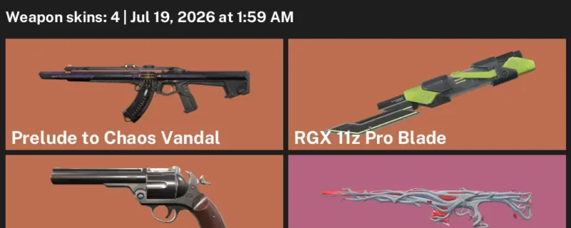 Valorant Accounts listing: LVL 30 · RGX 11z Pro Blade · 4 Skins - Bronze 1, 4 skins