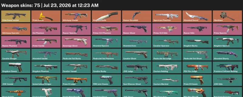 Valorant Accounts listing: LVL 249 · Hivemind Sword & Kingdom Knife · 75 Skins - Gold 1, 75 skins