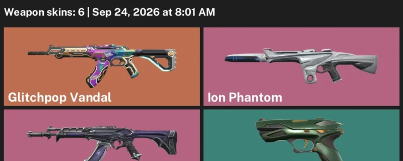 Valorant account inventory for LVL 62 · Death Wish Sheriff & Glitchpop Vandal & Reaver Vandal