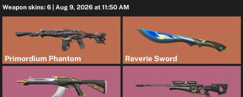 Valorant account inventory for LVL 111 · Prime Vandal & Primordium Phantom