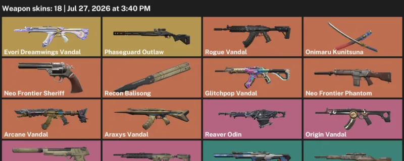 Valorant Accounts listing: LVL 110 · Araxys Vandal & Arcane Vandal · 18 Skins - Diamond 1, 18 skins