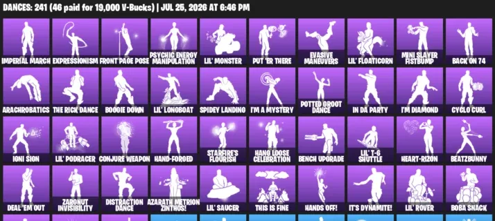 Fortnite Accounts listing: LVL 3106 - Dark Skully - Xander - 412 Outfits - 412 outfits