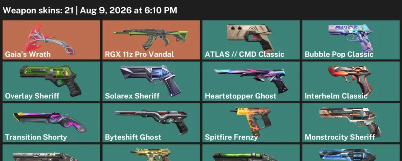 Valorant account inventory for LVL 401 · Immortalized Sheriff & Cmd Classic