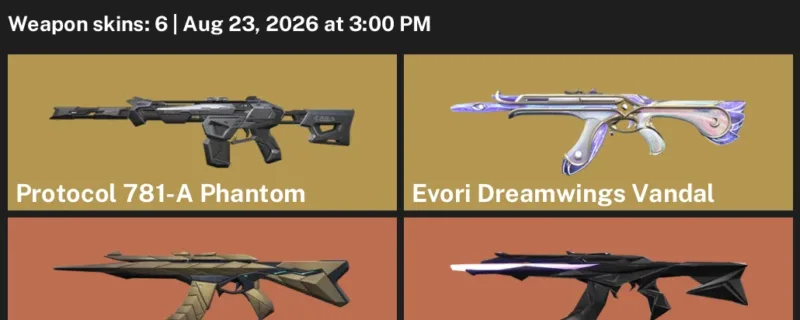 Valorant account inventory for LVL 80 · 6 Skins Araxys Vandal & Magepunk Vandal