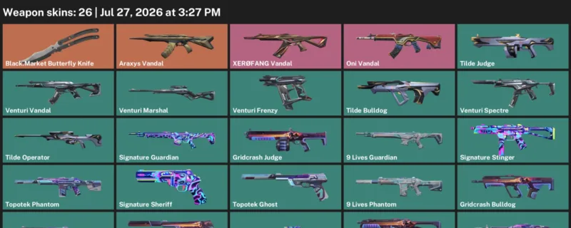 Valorant Accounts listing: LVL 75 · Black.Market Butterfly Knife · 26 Skins - Bronze 1, 26 skins