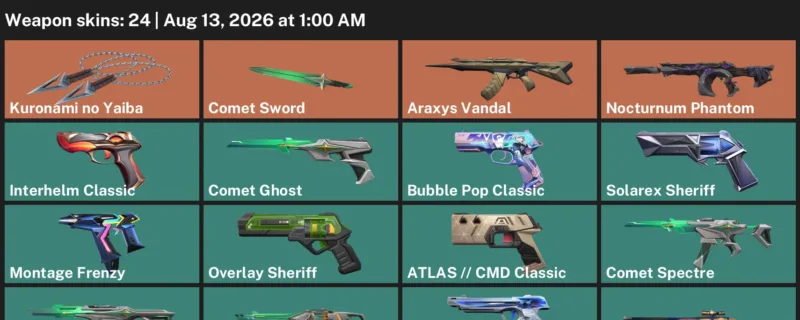Valorant account inventory for LVL 164 · Araxys Vandal & Kuronami no Yaiba