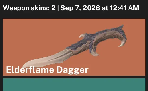 Valorant account inventory for LVL 1 · Elderflame Dagger & Avalanche Phantom