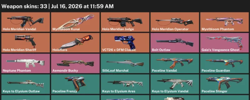 Valorant Accounts listing: LVL 24 · Mystbloom Kunai · 33 Skins - Bronze 3, 33 skins