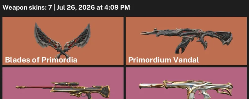 Valorant Accounts listing: LVL 66 · Blades of Primordia & Fiber Optic Ghost · 7 Skins - Gold 1, 7 skins