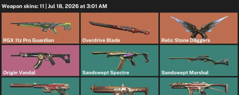 Valorant Accounts listing: LVL 17 · Overdrive Blade · 11 Skins - Unranked, 11 skins