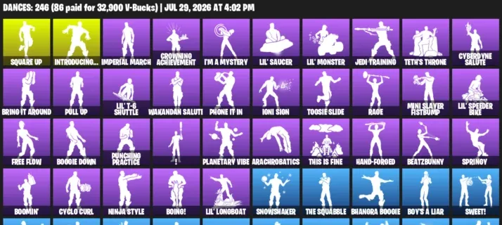 Fortnite Accounts listing: LVL 3857 - Travis Scott - Darth Vader - 426 Outfits - 426 outfits