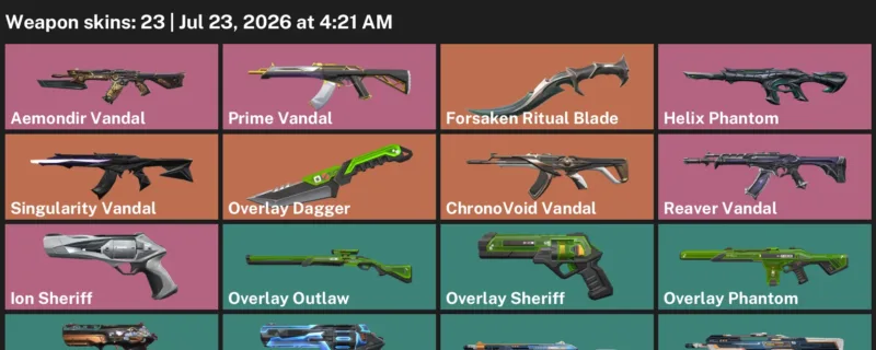 Valorant Accounts listing: LVL 64 · Forsaken Ritual Blade & Overlay Dagger · 23 Skins - Platinum 1, 23 skins