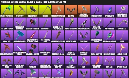 Fortnite account inventory for LVL 4784 - Wonder - The Reaper - 408 Outfits