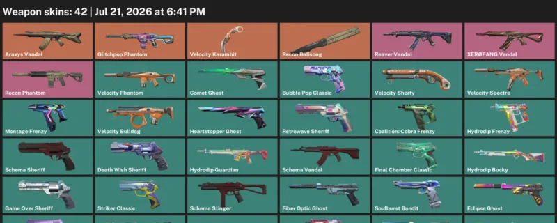 Valorant Accounts listing: LVL 246 · Velocity Karambit · 42 Skins - Diamond 1, 42 skins