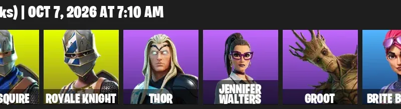 Fortnite account inventory for Black Knight - Sparkle Specialist - 10 Outfits