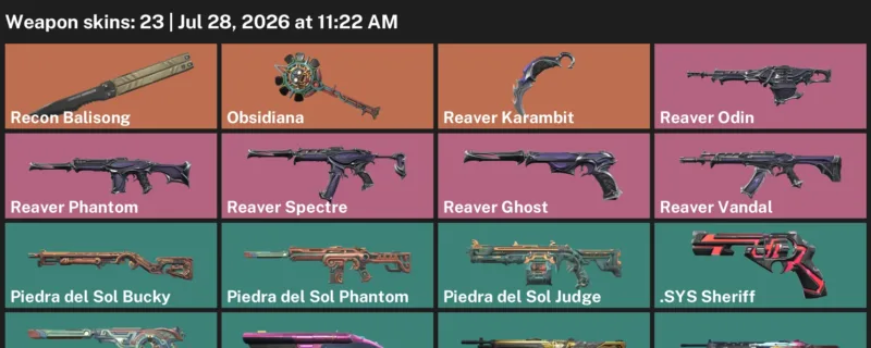 Valorant Accounts listing: LVL 53 · Reaver Karambit · 23 Skins - Iron 3, 23 skins