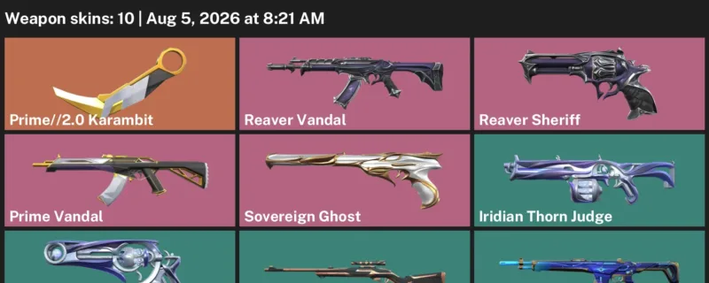 Valorant account inventory for LVL 33 · 2.0 Karambit & Reaver Vandal