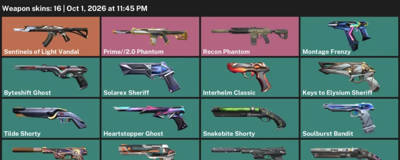 Valorant account inventory for LVL 246 · 2.0 Phantom & Monstrocity Sheriff