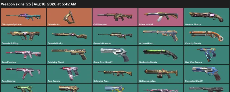 Valorant account inventory for LVL 149 · Aero Phantom & Game Over Sheriff
