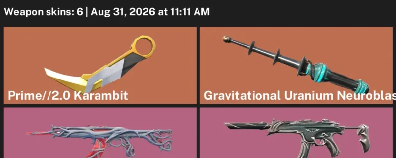 Valorant account inventory for LVL 76 · 2.0 Karambit & 6 Skins Prime