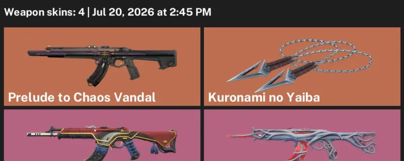 Valorant Accounts listing: LVL 57 · Kuronami no Yaiba · 4 Skins - Silver 2, 4 skins