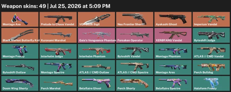 Valorant Accounts listing: LVL 50 · Black.Market Butterfly Knife · 49 Skins - Gold 3, 49 skins