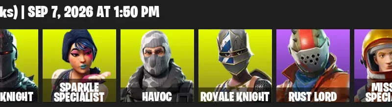 Fortnite account inventory for LVL 158 - Blue Squire - Sub Commander - 10 Outfits