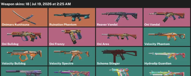 Valorant Accounts listing: LVL 51 · Hydrodip Frenzy & Hydrodip Guardian · 18 Skins - Gold 2, 18 skins