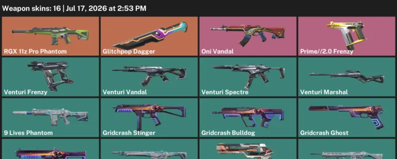 Valorant Accounts listing: LVL 75 · Glitchpop Dagger · 16 Skins - Platinum 1, 16 skins