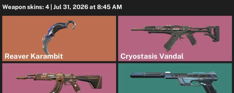 Valorant Accounts listing: LVL 42 · Reaver Karambit · 4 Skins - Platinum 2, 4 skins