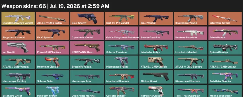 Valorant Accounts listing: LVL 60 · Interhelm Sword · 66 Skins - Iron 2, 66 skins
