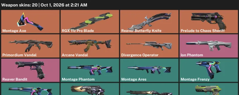 Valorant account inventory for LVL 68 · Reaver Butterfly Knife & RGX 11z Pro Blade & Arcane Vandal
