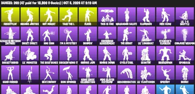 Fortnite account inventory for Psycho Bandit - Blue Squire - 120 Outfits
