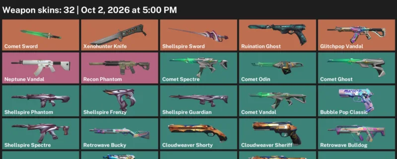 Valorant account inventory for LVL 118 · Xenohunter Knife & Aquatica Ares