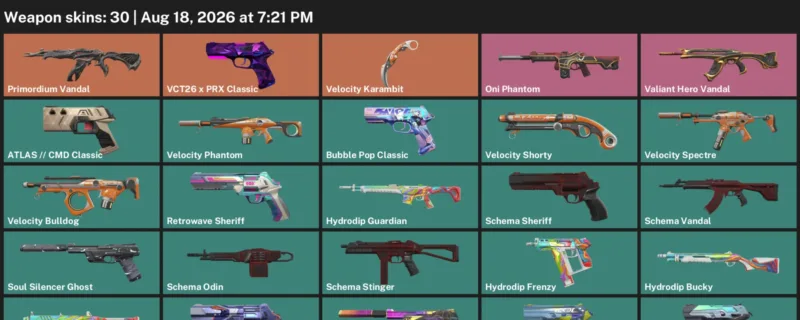 Valorant account inventory for LVL 240 · Velocity Karambit & Endeavour Vandal