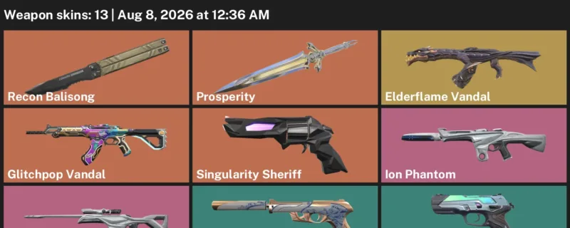 Valorant account inventory for LVL 91 · Glitchpop Vandal & Elderflame Vandal