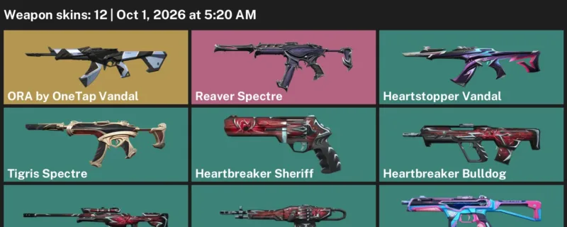Valorant account inventory for LVL 28 · Heartbreaker Sheriff & Heartbreaker Operator