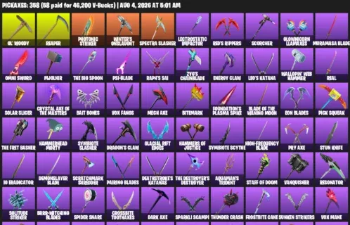 Fortnite account inventory for LVL 2639 - Breakpoint - Eon - 414 Outfits
