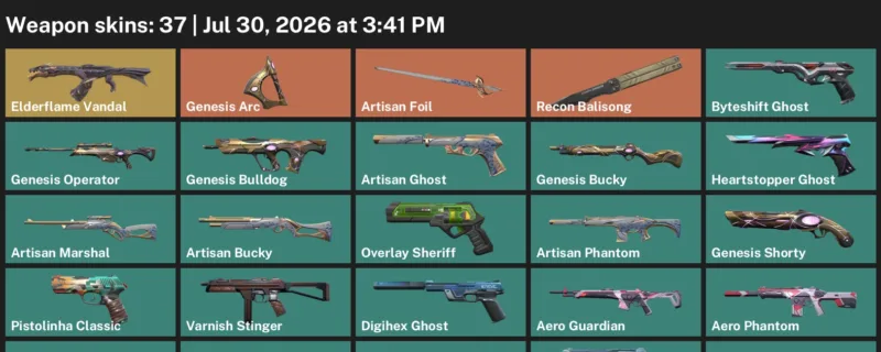 Valorant Accounts listing: LVL 196 · Aero Frenzy & Aero Guardian · 37 Skins - Silver 1, 37 skins
