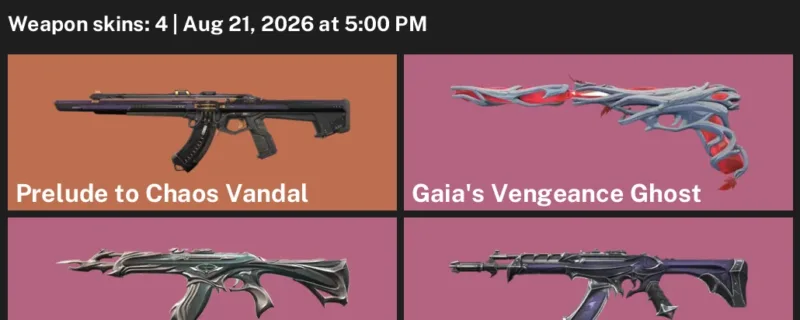 Valorant account inventory for LVL 42 · Reaver Vandal & 4 Skins Forsaken Vandal
