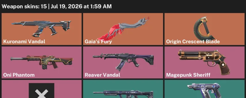 Valorant Accounts listing: LVL 77 · Origin Crescent Blade · 15 Skins - Bronze 3, 15 skins