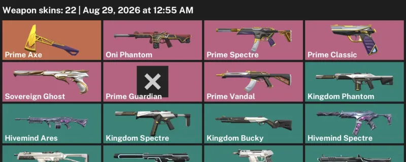 Valorant account inventory for LVL 40 · Exe Odin & Exe Judge