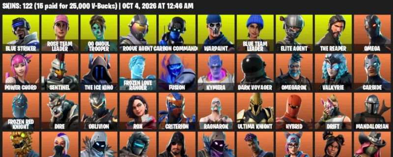 Blue Striker - Rose Team Leader - 120 Outfits