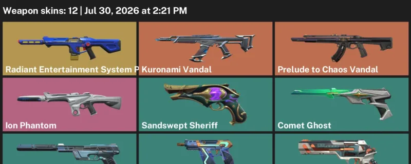 Valorant Accounts listing: LVL 156 · Comet Ghost & Eclipse Ghost · 12 Skins - Silver 2, 12 skins