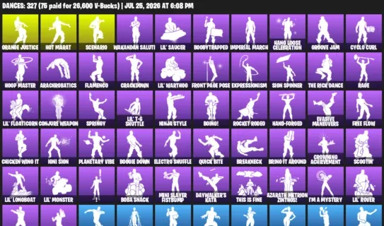 Fortnite Accounts listing: LVL 6259 - Glow - Darth Vader - 447 Outfits - 447 outfits