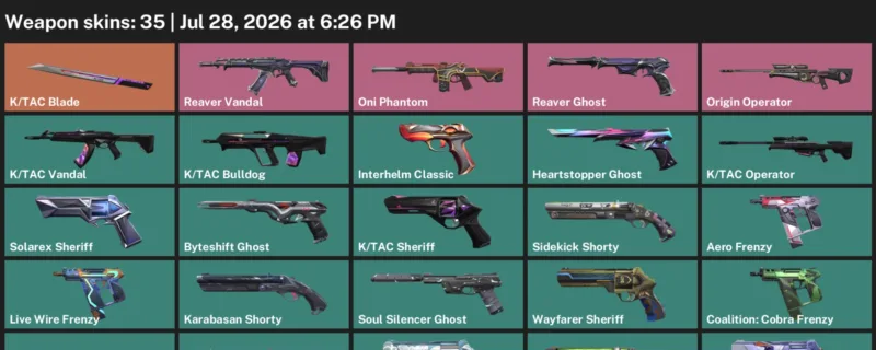 Valorant Accounts listing: LVL 251 · K/TAC Blade · 35 Skins - Gold 2, 35 skins