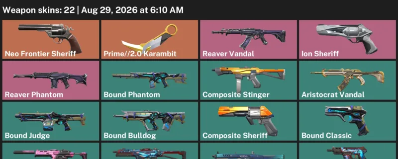 Valorant account inventory for LVL 28 · 2.0 Karambit & 22 Skins Prime